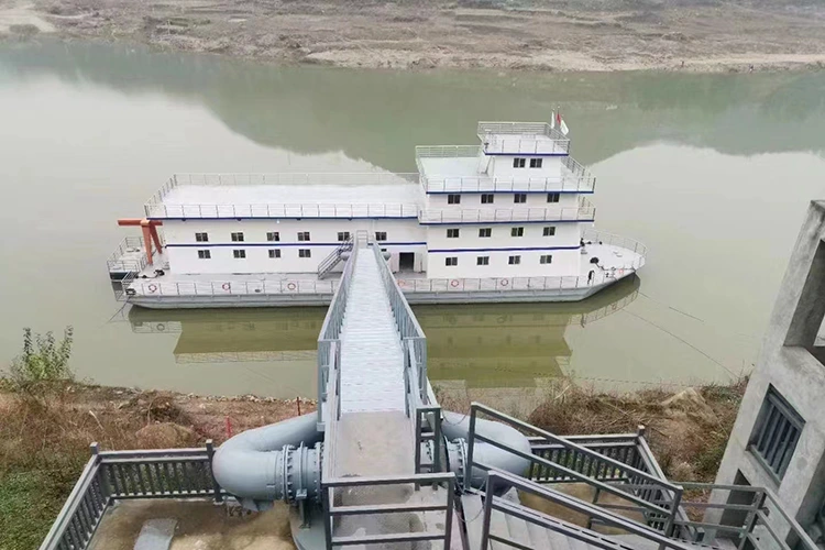 Vand med store vandstandsudsving Pumpestation